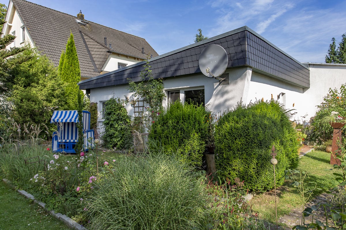 Strandkorb vor der Fewo